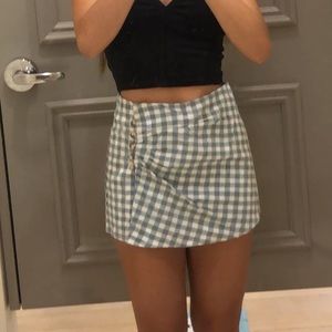 Gingham skirt